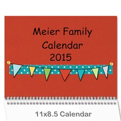 2015 new calendar 5 - Wall Calendar 11  x 8.5  (12-Months)