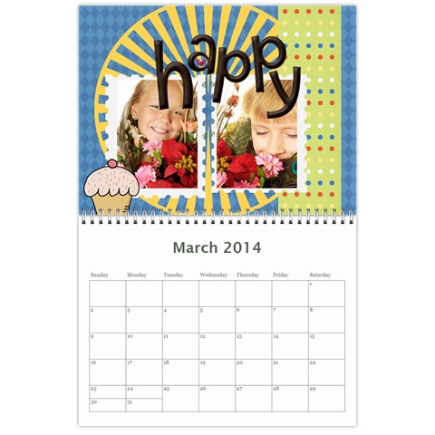 Year Calendar By C1 Mar 2014