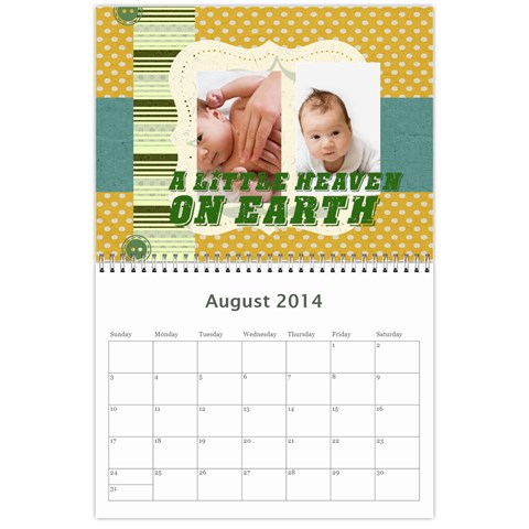 Year Calendar By C1 Aug 2014