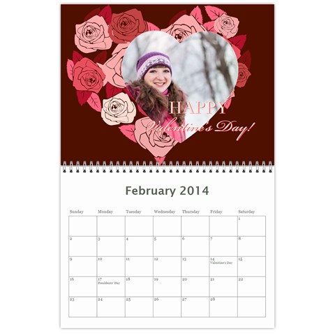 Year Calendar By C1 Feb 2014