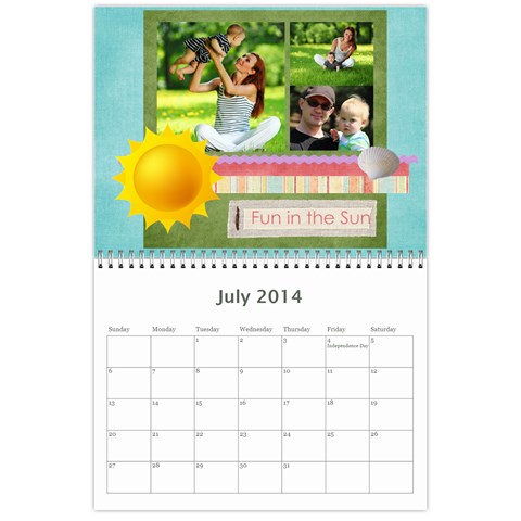 Year Calendar By C1 Jul 2014