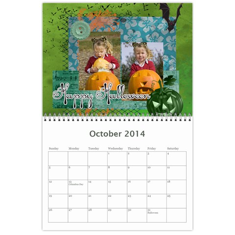 Year Calendar By C1 Oct 2014