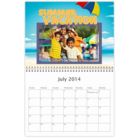 Year Calendar By C1 Jul 2014