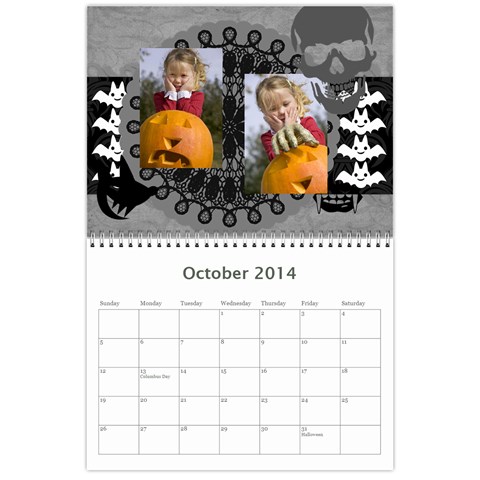 Year Calendar By C1 Oct 2014