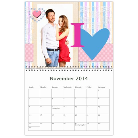 Year Calendar By C1 Nov 2014