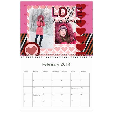 Year Calendar By C1 Feb 2014