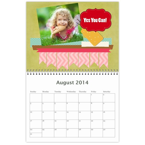 Year Calendar By C1 Aug 2014