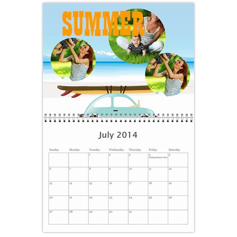 Year Calendar By C1 Jul 2014
