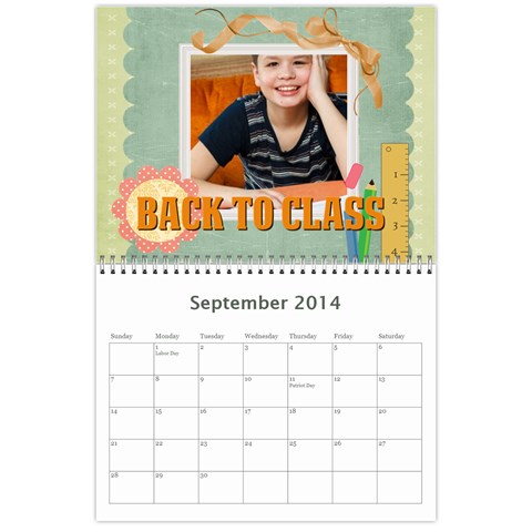 Year Calendar By C1 Sep 2014