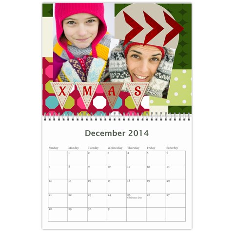 Year Calendar By C1 Dec 2014