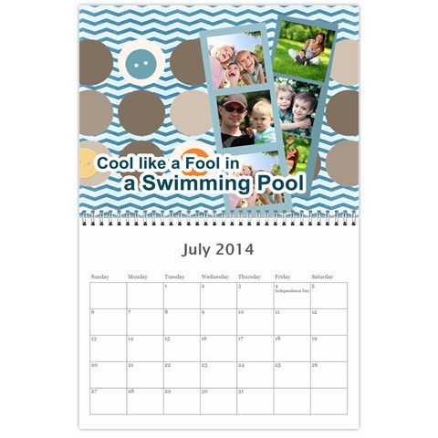 Year Calendar By C1 Jul 2014