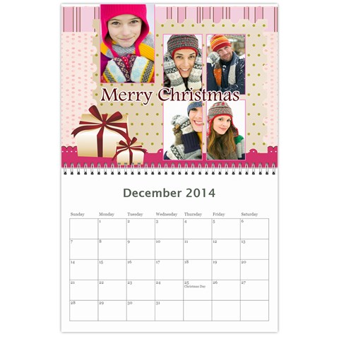 Year Calendar By C1 Dec 2014