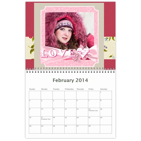 Year Calendar By C1 Feb 2014