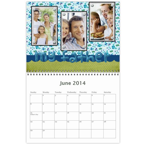 Year Calendar By C1 Jun 2014