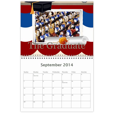 Year Calendar By C1 Sep 2014