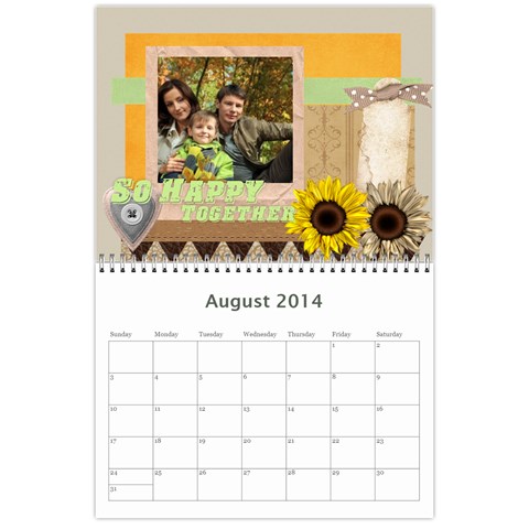 Year Calendar By C1 Aug 2014