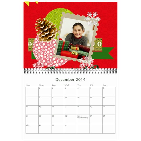 Year Calendar By C1 Dec 2014