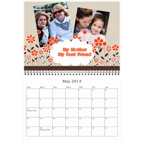 Year Calendar By C1 May 2014