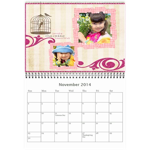 Year Calendar By C1 Nov 2014