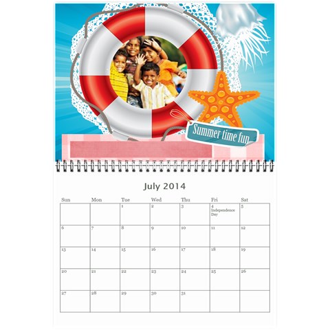 Year Calendar By C1 Jul 2014