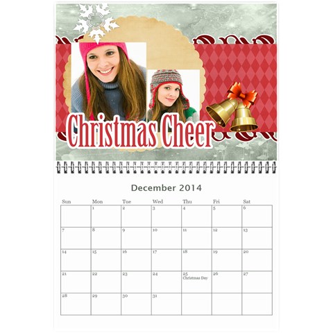Year Calendar By C1 Dec 2014
