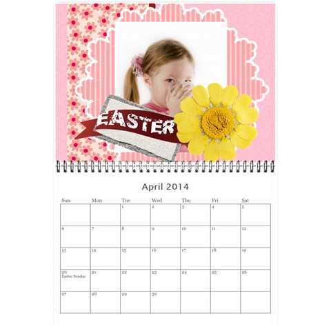 Year Calendar By C1 Apr 2014