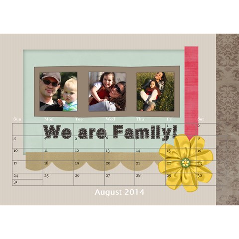 Year Of Calendar By C1 Aug 2014