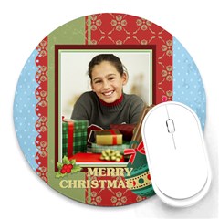 christmas - Round Mousepad