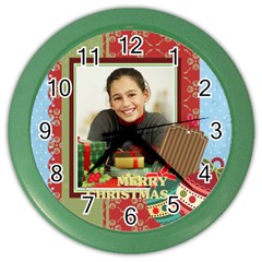 christmas - Color Wall Clock