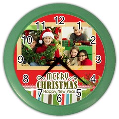 christmas - Color Wall Clock