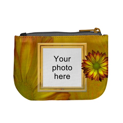 Yellow Daisy Mini Coin Purse By Lil Back