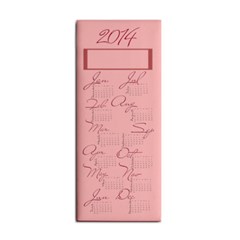 Pink calendar 2014 in hand towel