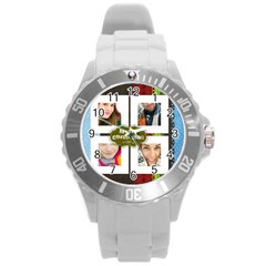 xmas - Round Plastic Sport Watch (L)