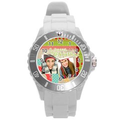 xmas - Round Plastic Sport Watch (L)