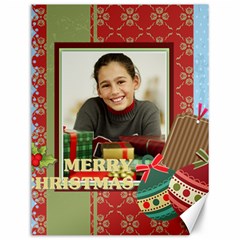 merry christmas - Canvas 12  x 16 