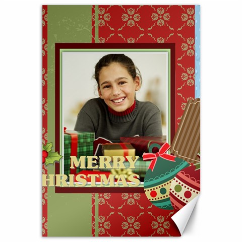 Merry Christmas By Merry Christmas 11.88 x17.36  Canvas - 1