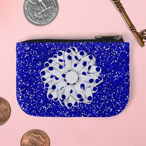 Basix Blue Coin Purse By Lisa Minor Back