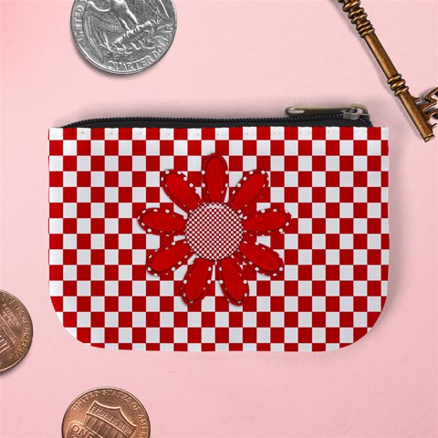 Basix Red Coin Purse By Lisa Minor Back
