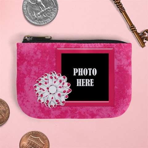 Basix Pink Coin Purse By Lisa Minor Front