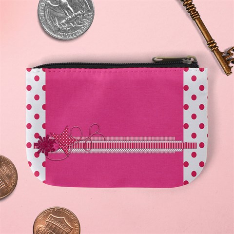 Basix Pink Coin Purse By Lisa Minor Back