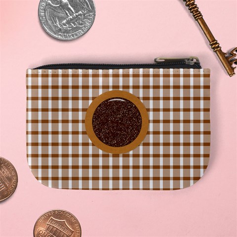 Basix Brown Coin Purse By Lisa Minor Back