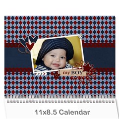 Wall Calendar 11 x 8.5 - My Boy - Wall Calendar 11  x 8.5  (12-Months)