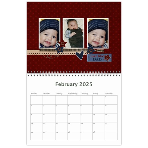 Wall Calendar 11 X 8 5 Feb 2025