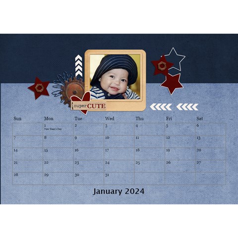 Desktop Calendar 8 5  X 6  Jan 2024