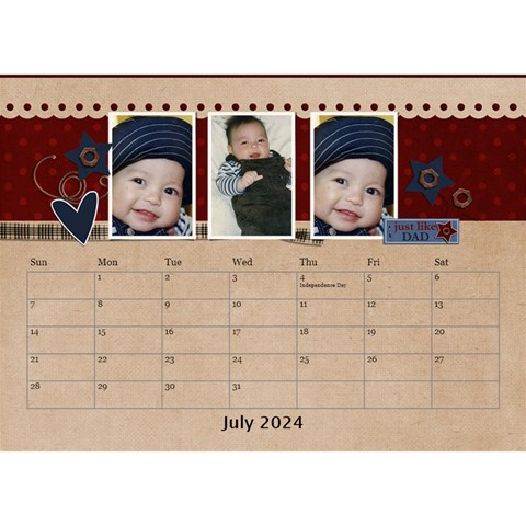 Desktop Calendar 8 5  X 6  Jul 2024