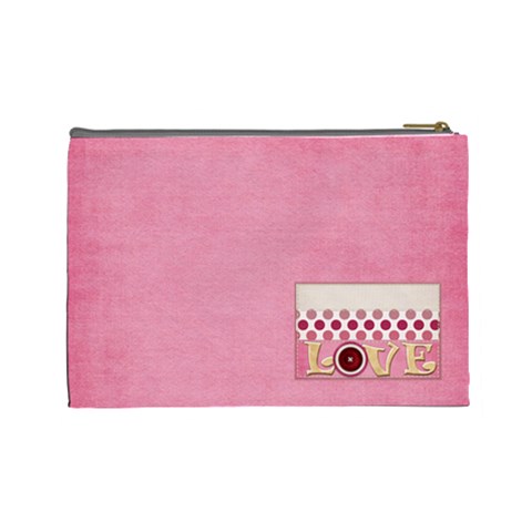 Sweetie Large Cosmetic Bag 1 By Lisa Minor Back