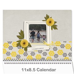 Wall Calendar 11 x 8.5 - Happiness - Wall Calendar 11  x 8.5  (12-Months)