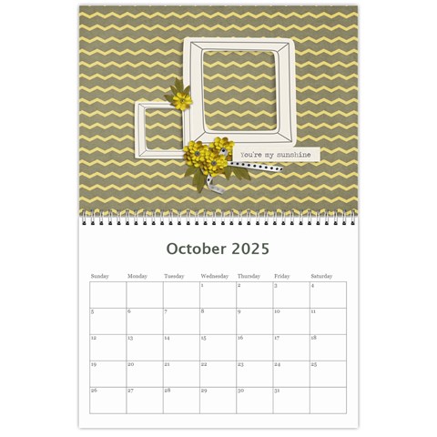 Wall Calendar 11 X 8 5 Oct 2025