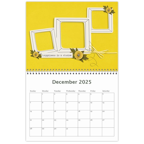 Wall Calendar 11 X 8 5 Dec 2025