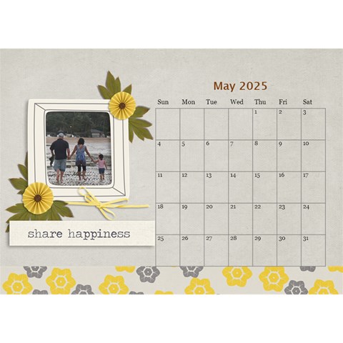 Desktop Calendar 8 5  X 6  May 2025